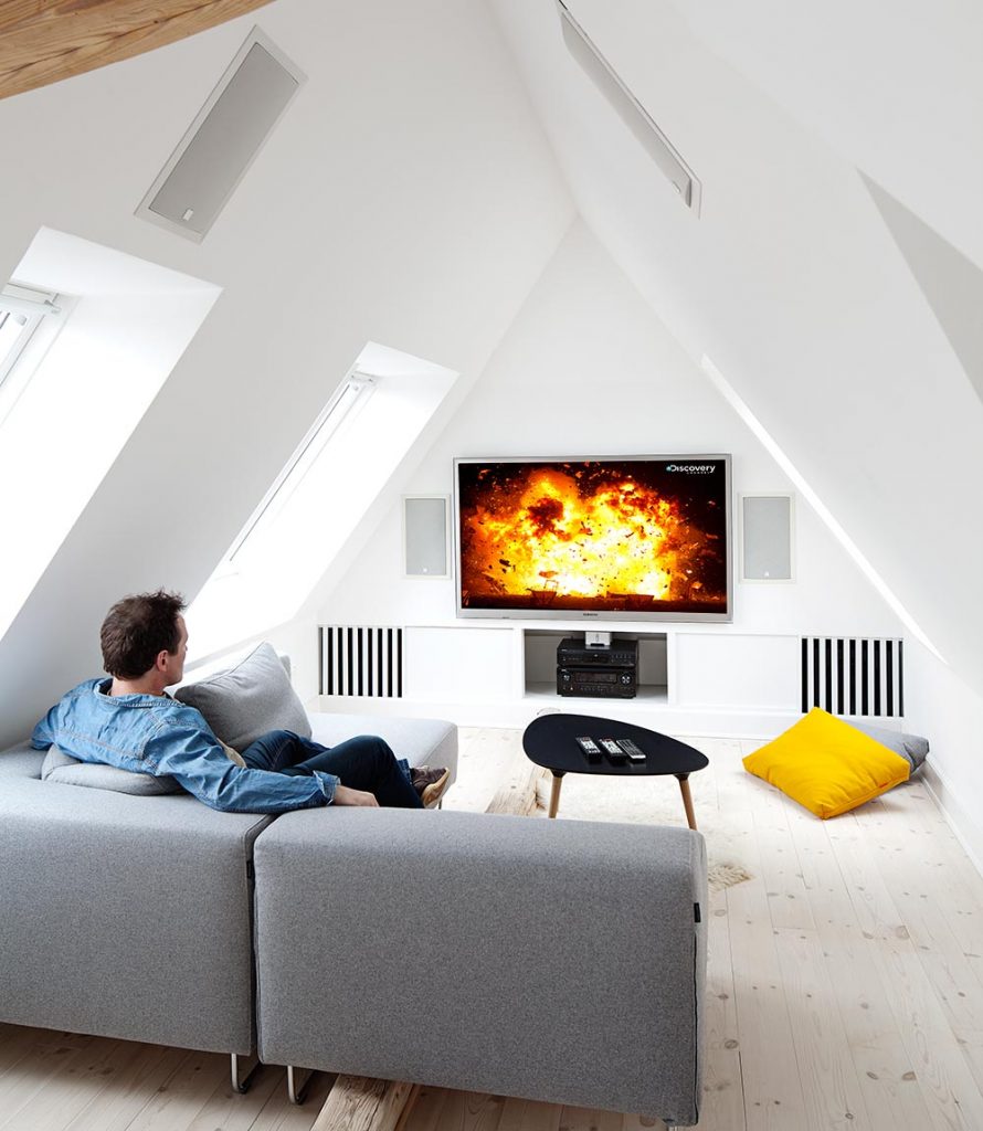 Stadig flere ønsker smarte hjem med integrerte lydløsninger i veggen eller taket.
